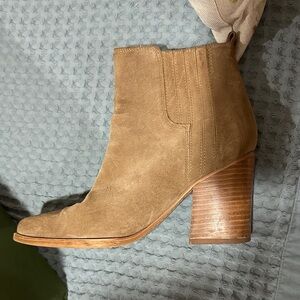 Tan Suede Ankle Boots